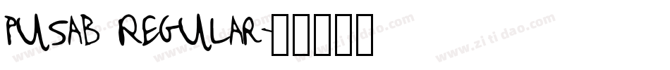 Pusab Regular字体转换